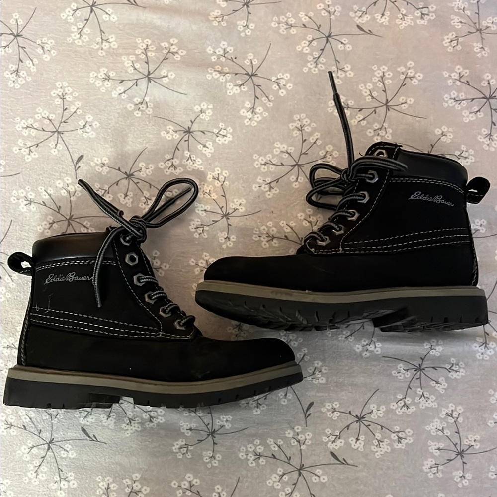 Eddie Bauer Kids Black Boots